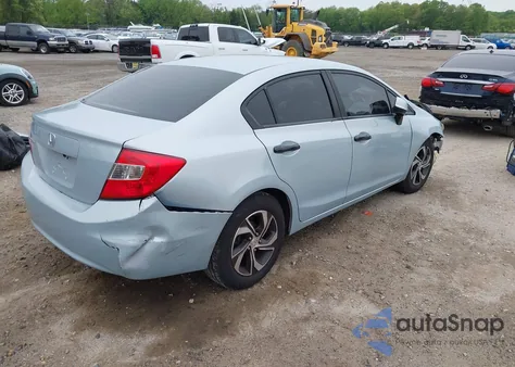 2012 Honda Civic Lx из США, поврежденный, VIN 19XFB2F59CE338754
